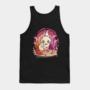 Lesbian Cute Kitsune Tank Top